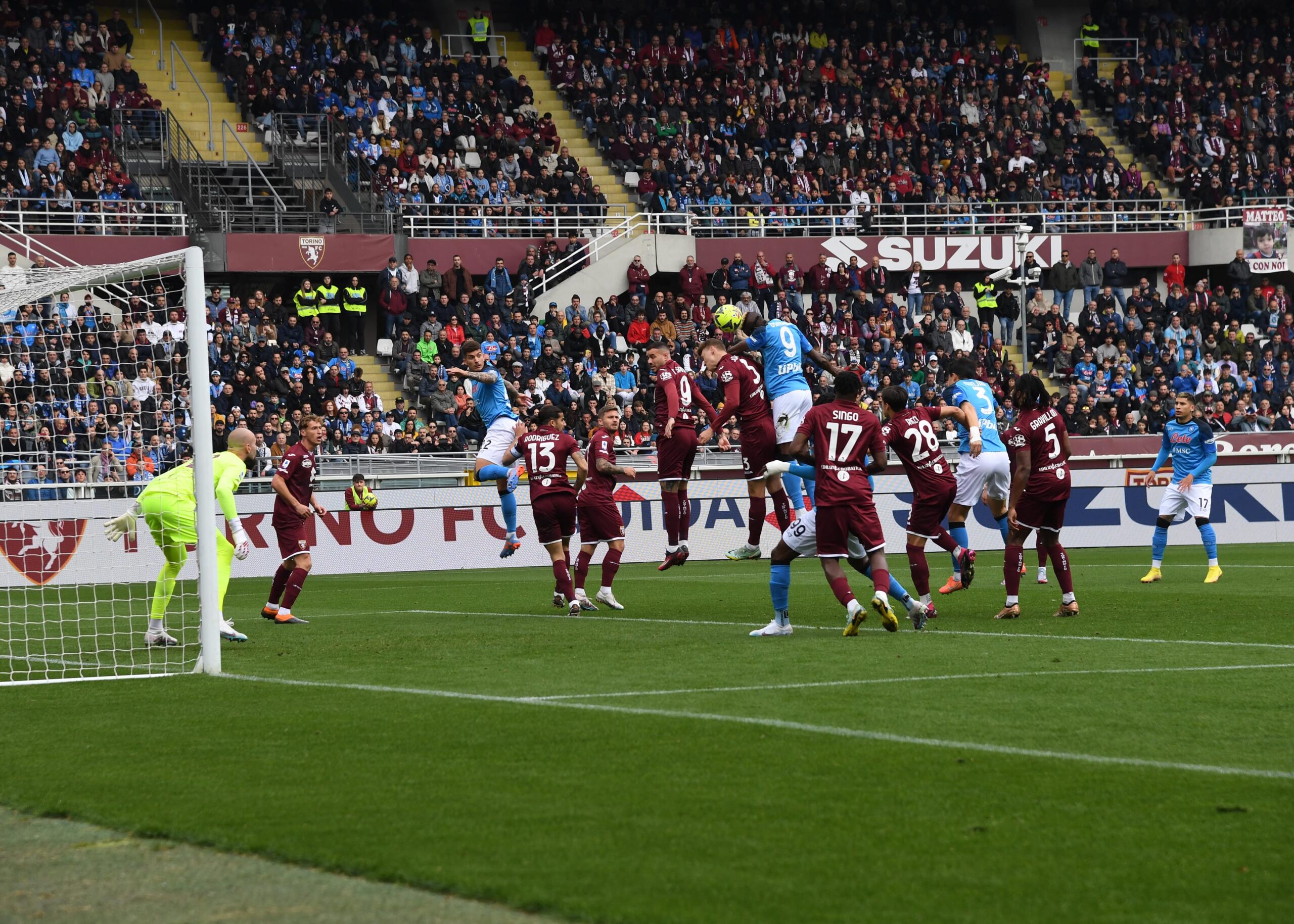 Il gol dello 0 a 1 di Osimhen. Fonte: sscnapoli.it